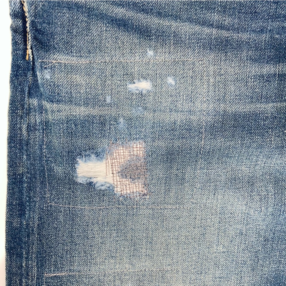 Polo Ralph Lauren Jeans Men’s 34x32 Classic Fit Button Fly Distressed NEW - Picture 10 of 11